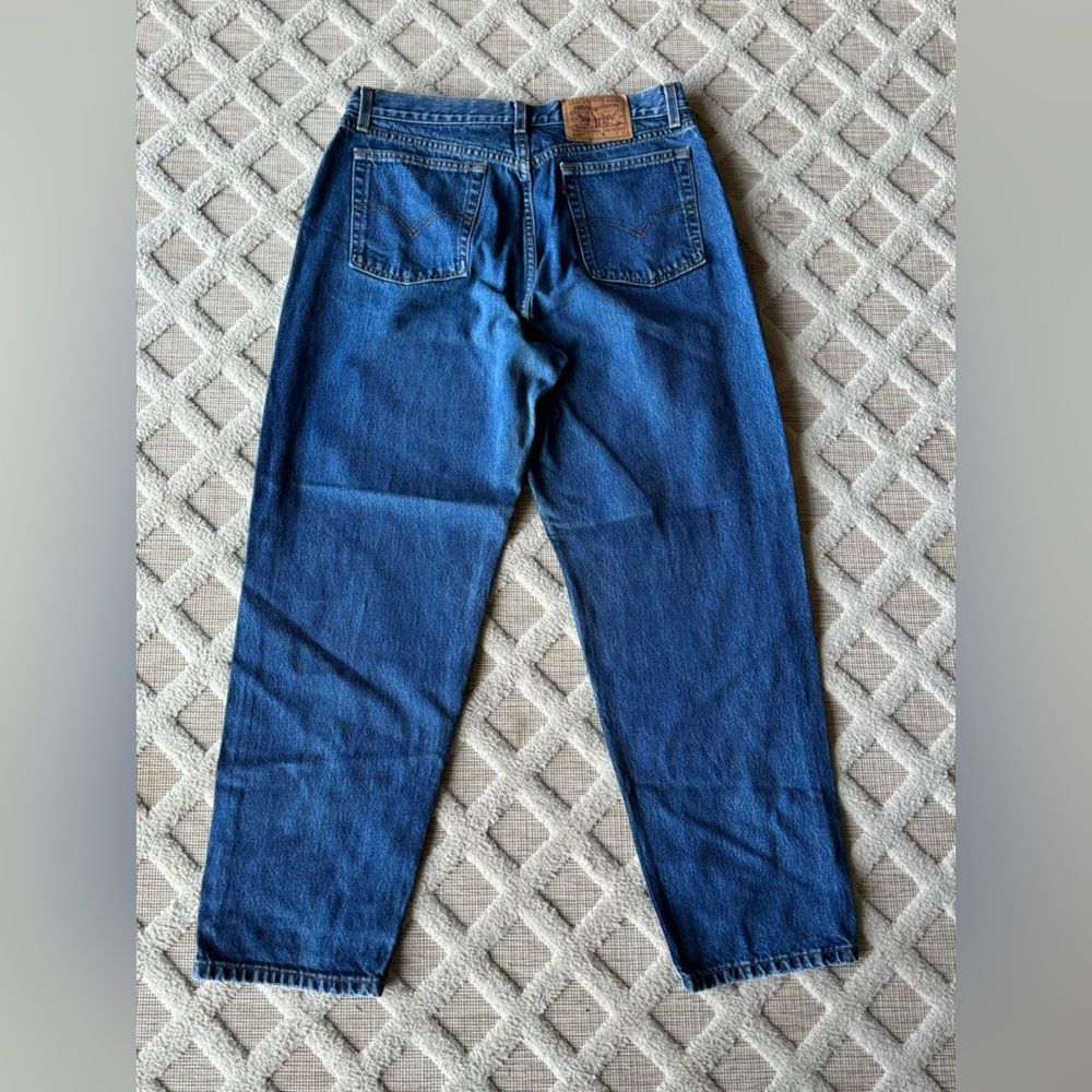 Vintage 90’s Levi’s 560 Loose Fit Straight Leg Blue Denim Jeans Size 14 MIS S - Picture 3 of 16